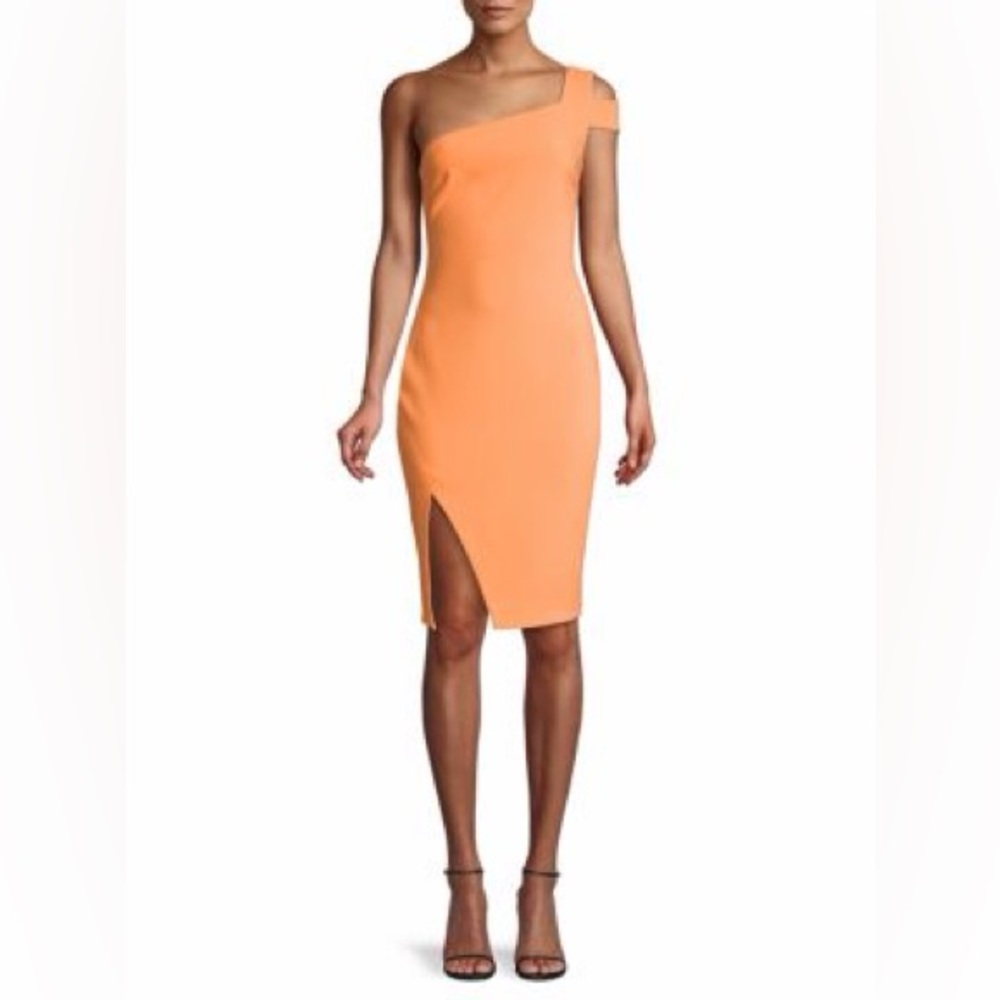 Likely Packard One Shoulder Dress in Orange